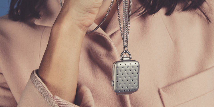 Apple Watch iwatch locket necklace silver Bucardo