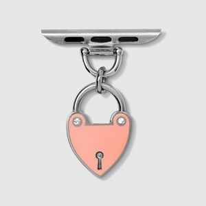 Apple Watch Charm Necklace Enameled Heartlock