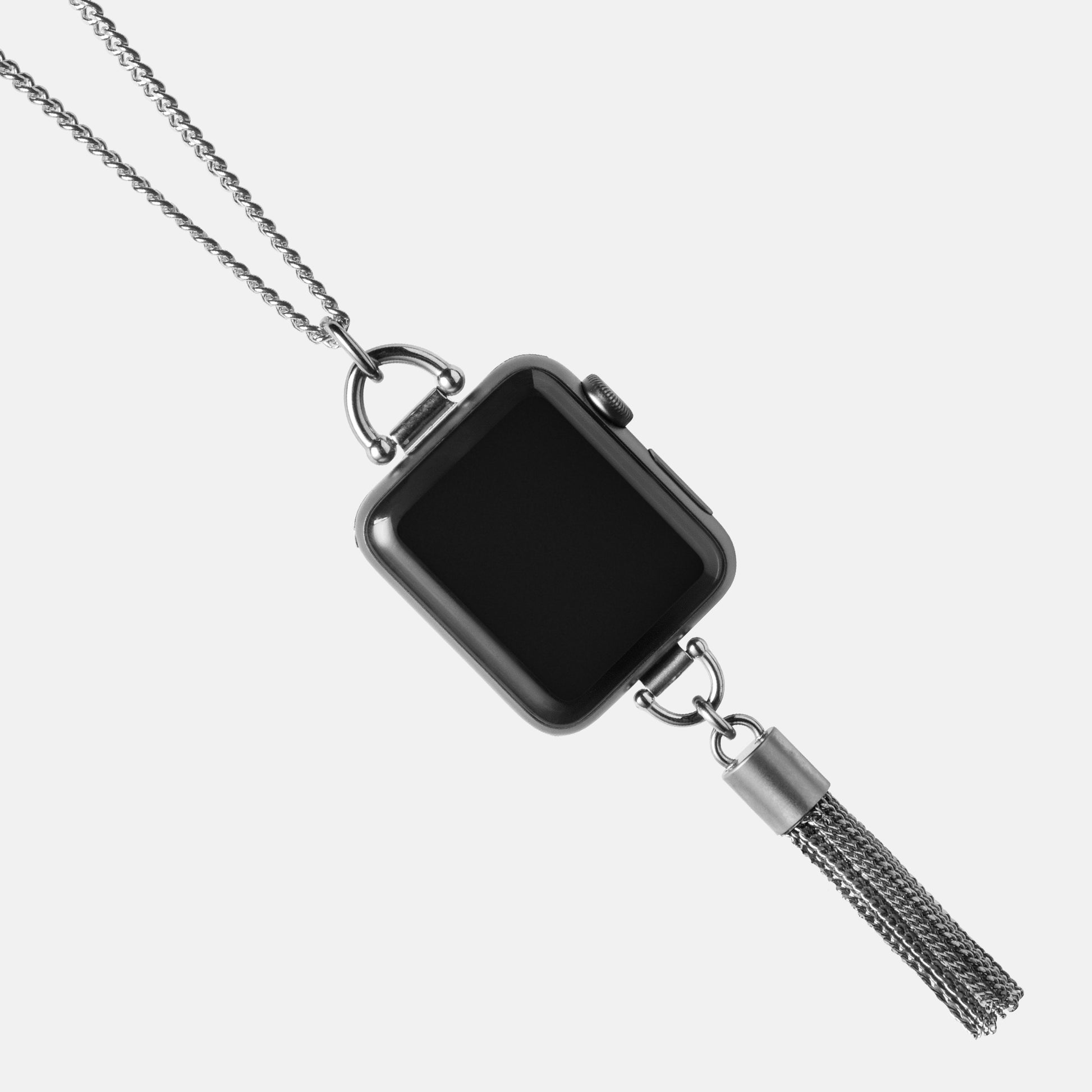 Silver Tassel Charm Necklace for Apple Watch – Bucardo
