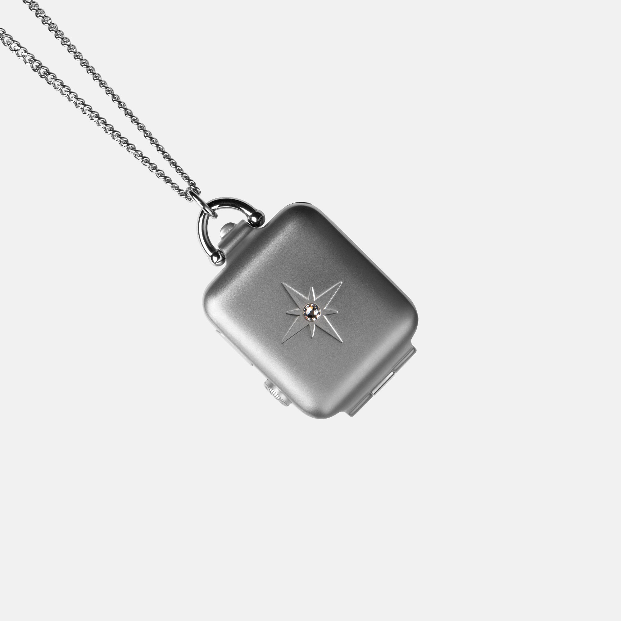 BUCARDO Heartlock アップルウォッチ チャーム ネックレス Pink Enameled Heartlock Charm Necklace Accessory for Apple