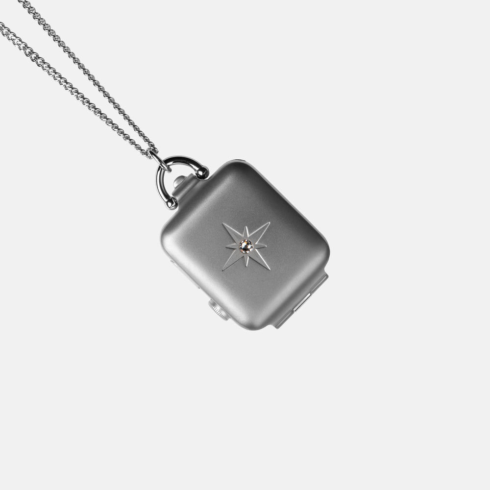 Bucardo Apple Watch series 1 2 3 Locket Starburst 38mm Silver