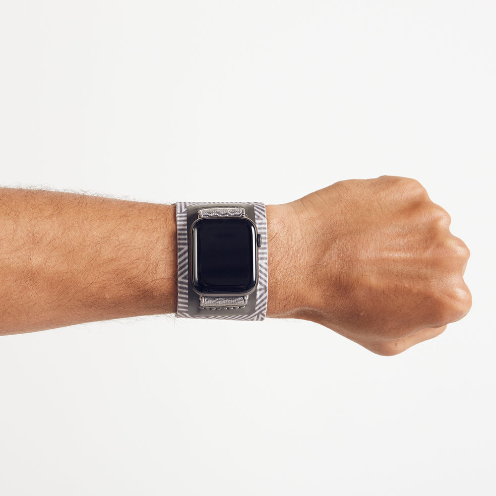 
            
                Load image into Gallery viewer, Apple Watch Sport Band Grey Geo
            
        
